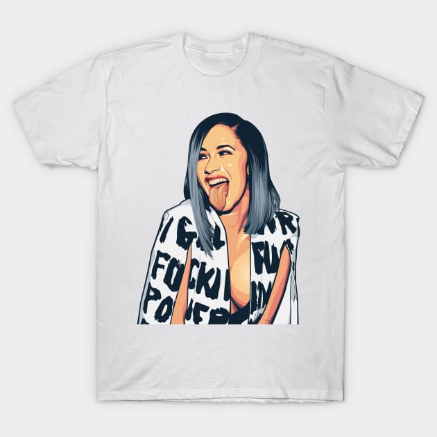 Cardi B T-Shirt by bikonatics